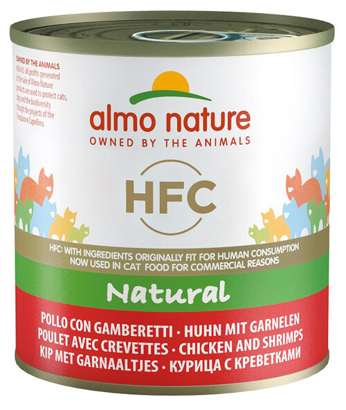 Almo Nature HFC Natural Pollo con Gamberetti alimento umido per gatti adulti 280g-2