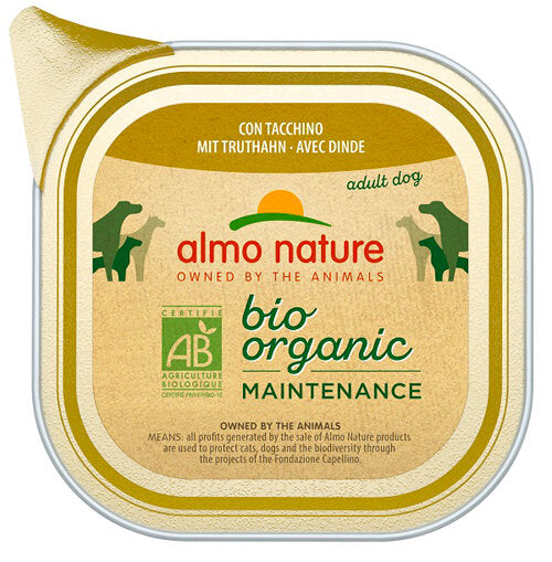 Almo Nature Bio Organic Maintenance Tacchino alimento umido per cani adulti 100g-2