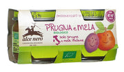 Alce Nero Omogeneizzato di Prugna e Mela biologico 2x80g-1