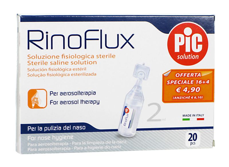 RinoFlux soluzione fisiologica per aerosol 20 pz-1