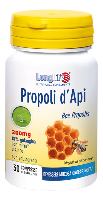 Longlife Propoli D'Api 30 Compresse Masticabili-2