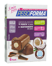 PesoForma Barrette al cioccolato con cuore di cocco 12 pezzi-1