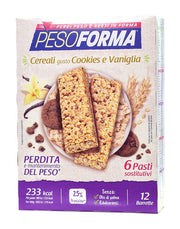 PesoForma Barrette cereali gusto cookies e vaniglia 12 pezzi-1