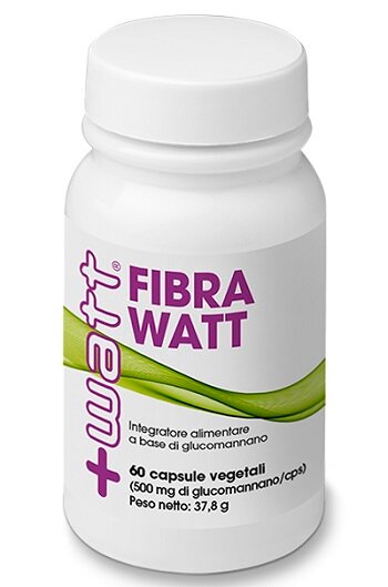 +Watt Fibrawatt Glucomannano 60 Capsule Vegetali-2