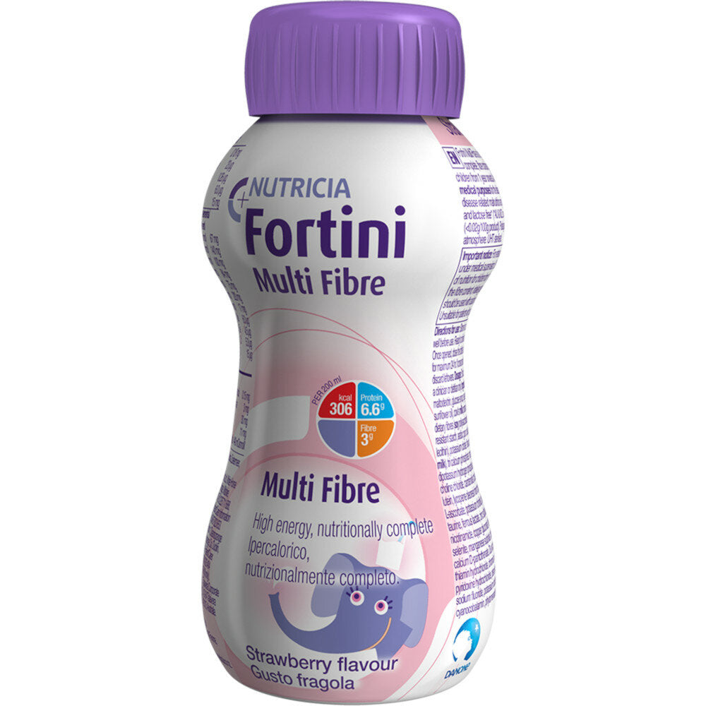 Nutricia Fortini Multi Fibre Gusto Fragola 200ml-2