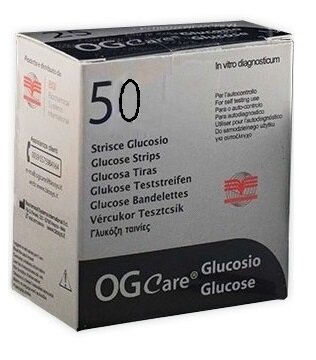Ogcare Strisce Misurazione Glicemia 50 Pezzi-2