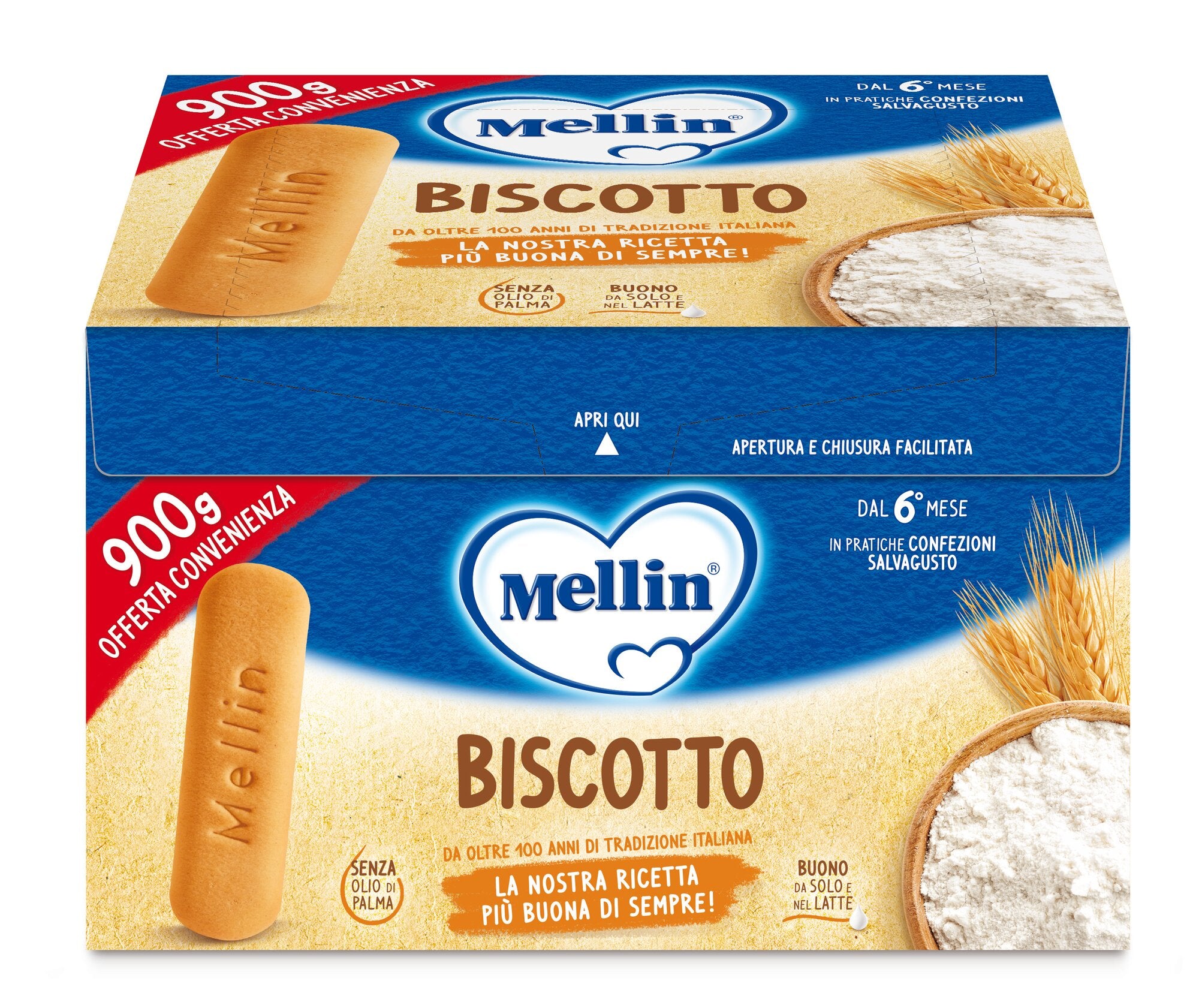 Mellin Biscotto Intero 900g 6 Mesi+-1