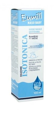 Eumill Naso Baby igiene nasale bambini +1mese spray nebulizzazione delicata 100ml-2