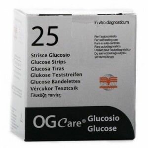 Ogcare Strisce Per Misurazione Delle Glicemia 25 Pezzi-2