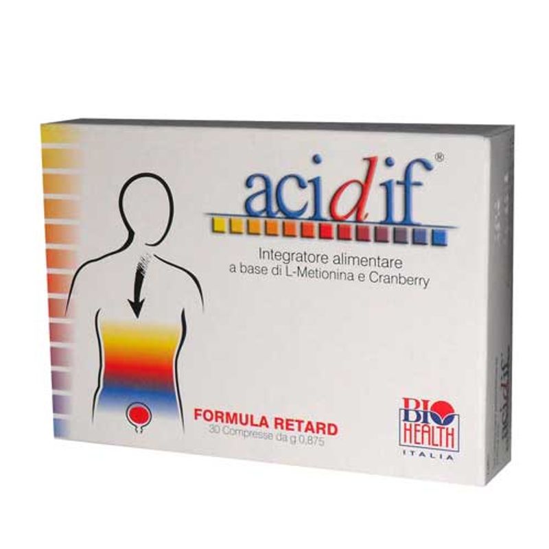 Acidif integratore di Metionina e Cranberry per le vie urinarie 30 compresse-1