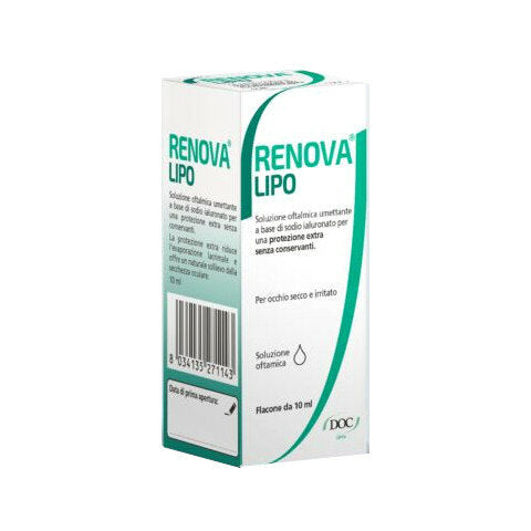 Renova Lipo Acido Ilaronico 0,4% soluzione oftalmica per occhio secco e irritato 10ml-2
