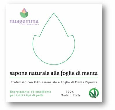 Nuagemma Sapone naturale alle foglie di menta 100g-2