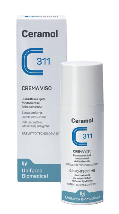 Ceramol 311 Crema viso ristrutturante e lenitivo 50ml-2