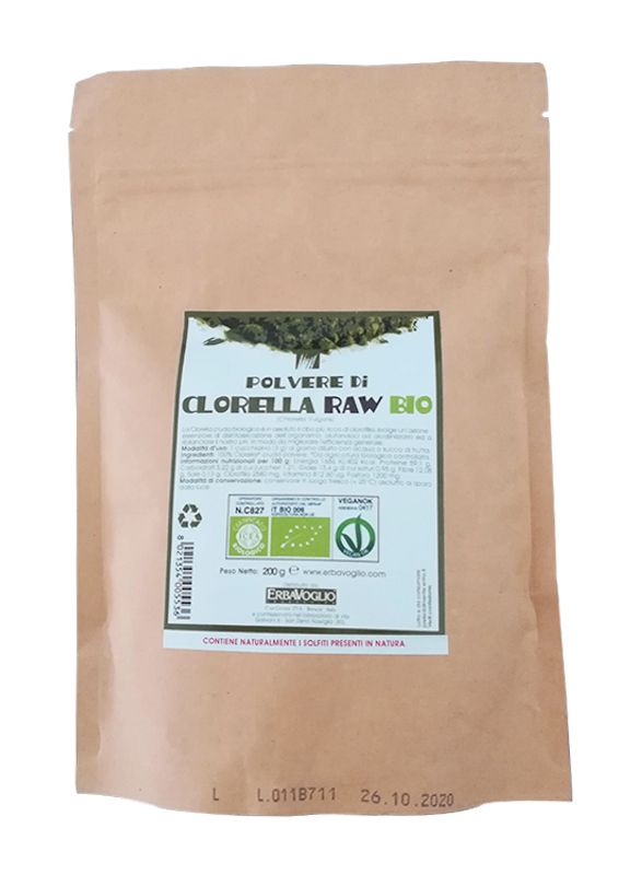 Erbavoglio Polvere di Clorella biologica azione disintossicante 200g-1