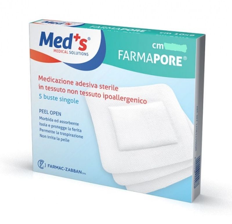 Med's Medicazione adesiva sterile in tessuto non tessuto ipoallergenico  cm5x7-1