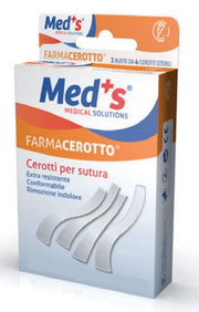 Med's farmacerotto cerotti per sutura 2 buste da 3 cerotti sterili-1