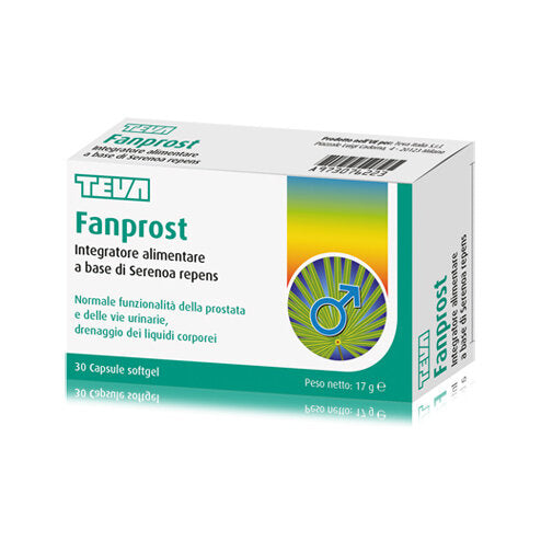 Teva Fanprost per la funzionalità della prostata e vie urinarie 30 Capsule softgel-1