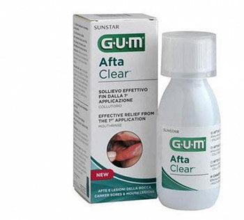 Gum Afta Clear Collutorio afte e lesioni della bocca 120ml-2