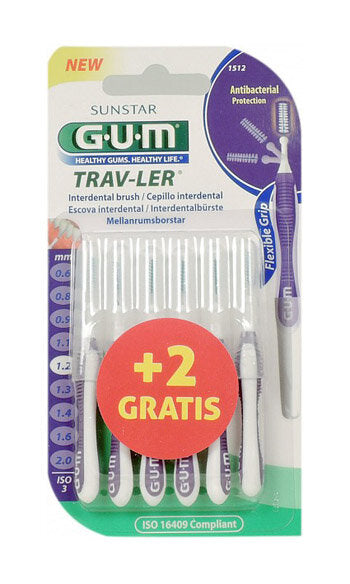 Gum Trav-ler scovolino interdentale 1.2mm 6 pezzi-2