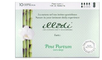 Illedi Assorbenti Lady Super post partum per tutti i tipi di perdite extra large 10 pezzi-2