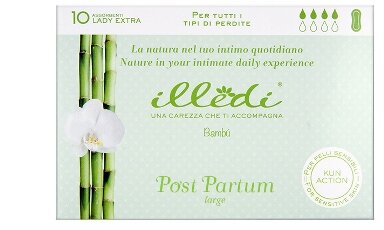 Illedi Assorbenti Lady Super post partum per tutti i tipi di perdite Large 10 pezzi-2