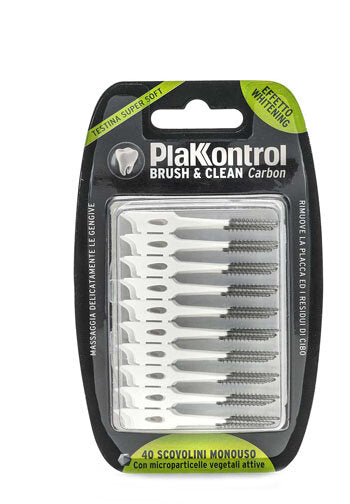 PlaKKontrol Brush & Clean Carbon 40 scovolini monouso-2