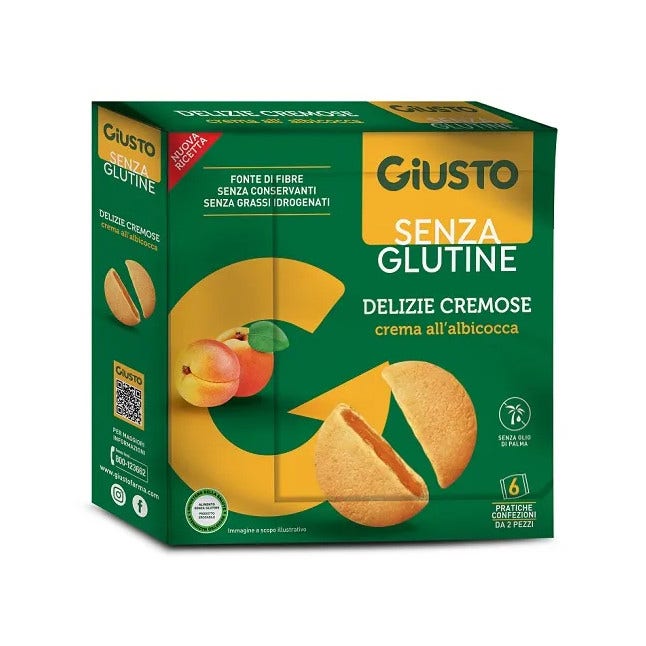 Gusto Senza Glutine Delizie Cremose All'Albicocca 180g-1