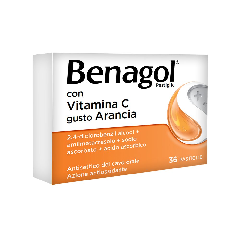 Benagol Pastiglie antisettico cavo orale 36 pastiglie gusto arancia-20