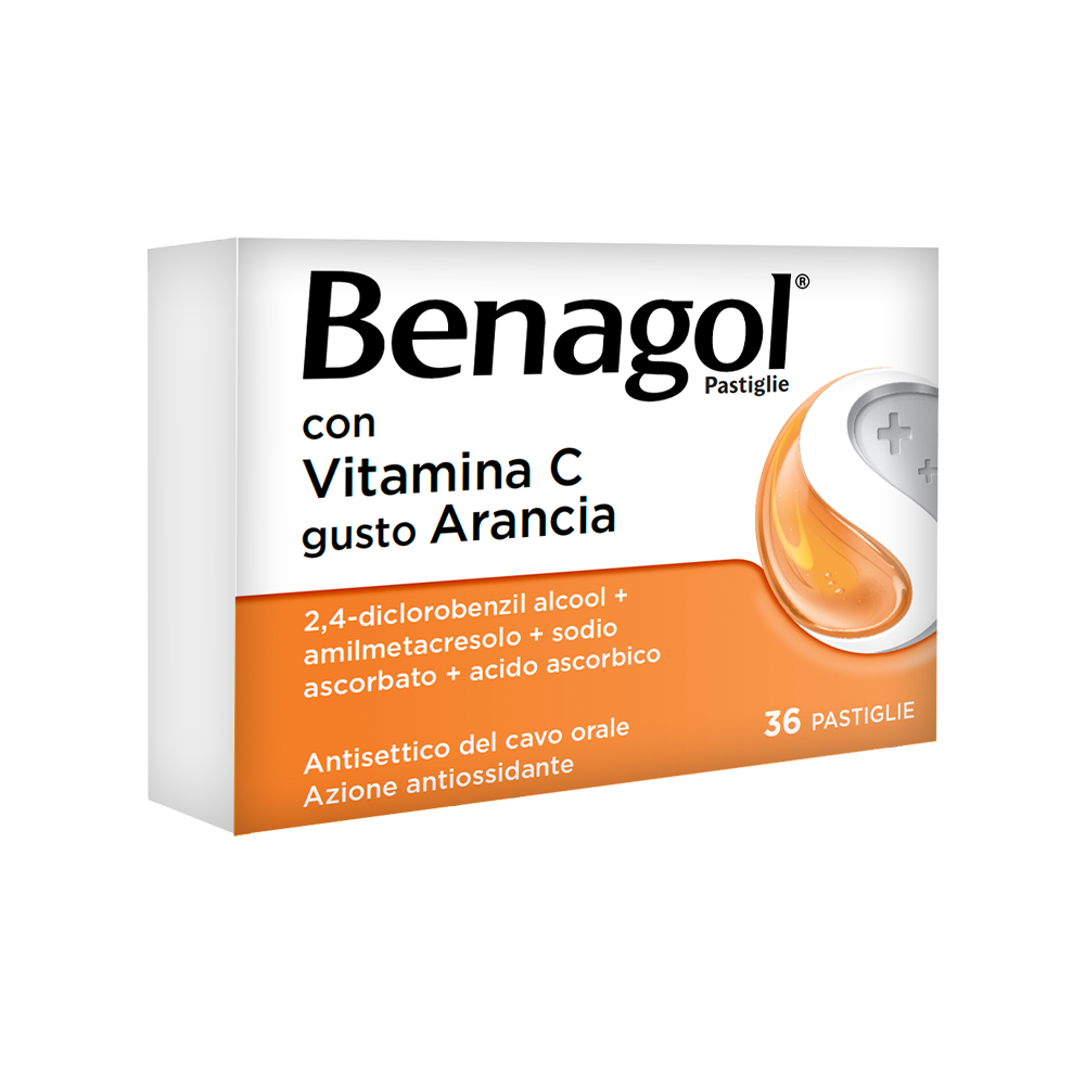 Benagol Pastiglie antisettico cavo orale 36 pastiglie gusto arancia-11