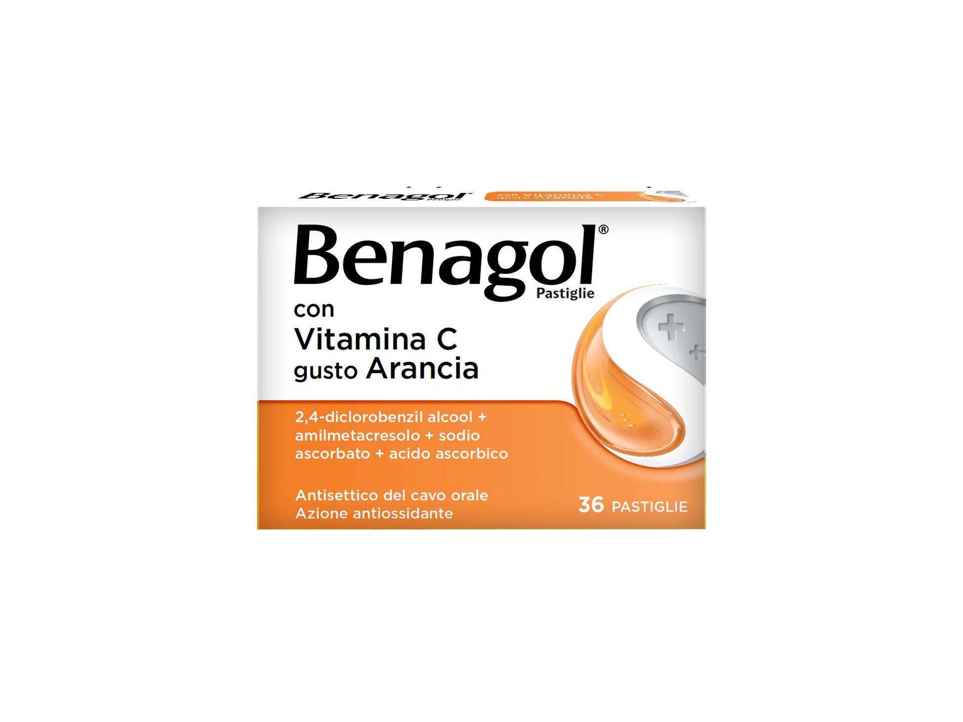 Benagol Pastiglie antisettico cavo orale 36 pastiglie gusto arancia-27