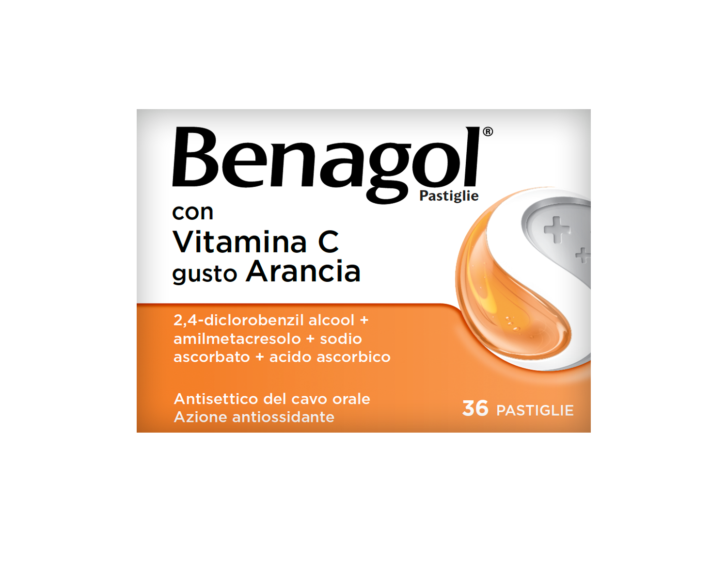 Benagol Pastiglie antisettico cavo orale 36 pastiglie gusto arancia-9