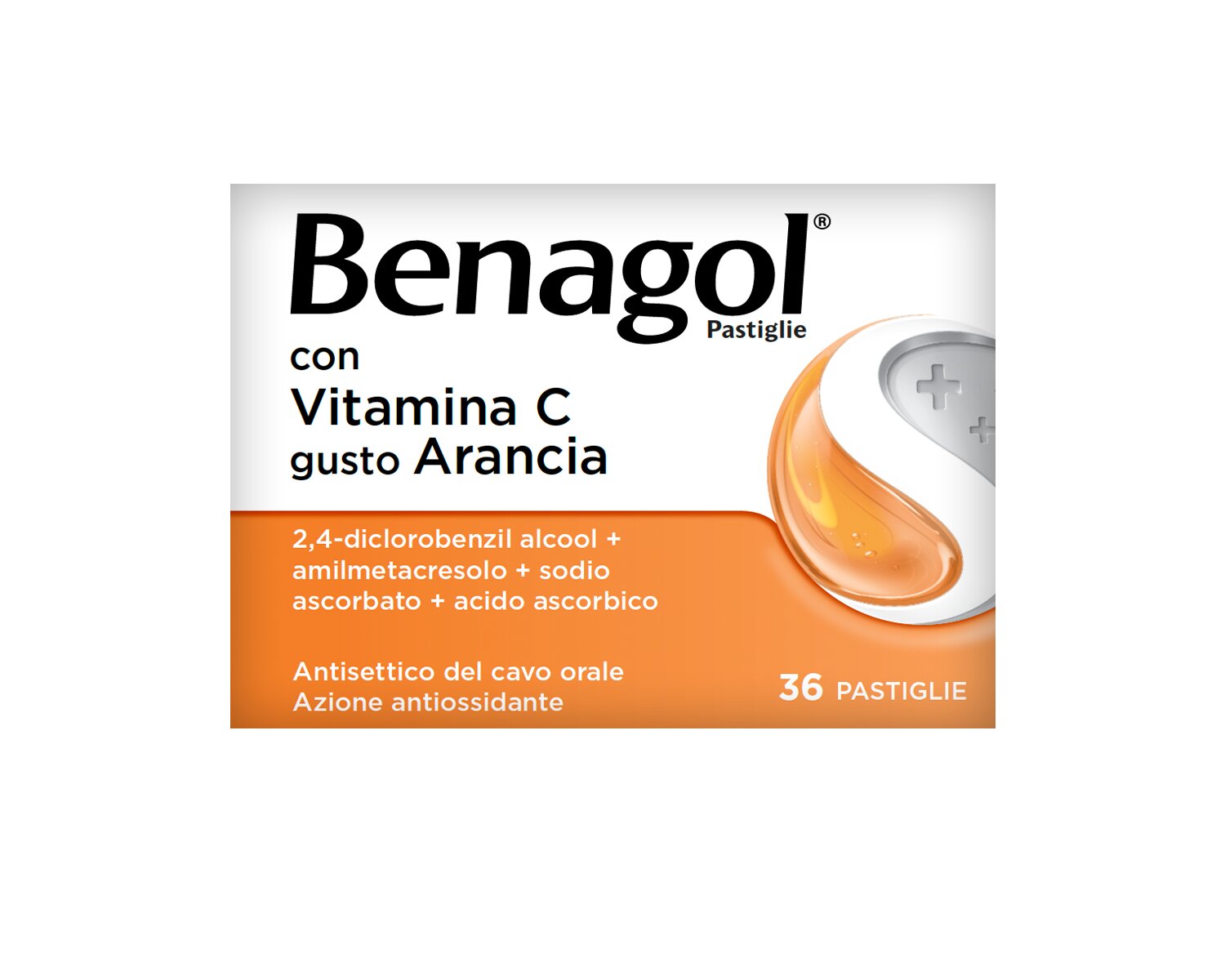 Benagol Pastiglie antisettico cavo orale 36 pastiglie gusto arancia-19