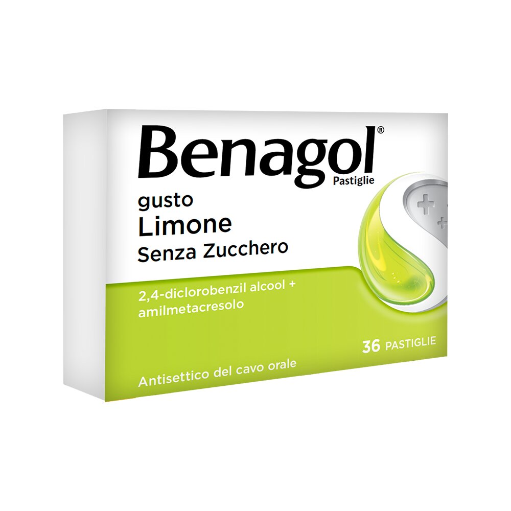 Benagol Pastiglie antisettico cavo orale 36 pastiglie gusto limone senza zucchero-11