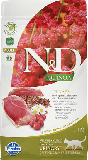 Farmina Natural & Delicious Quinoa Urinary Anatra Grain Free Cibo Secco Per Gatti 1,5kg-1