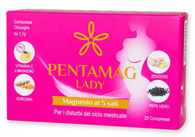 Pentamag Lady per i disturbi del ciclo mestruale 20 Compresse-2