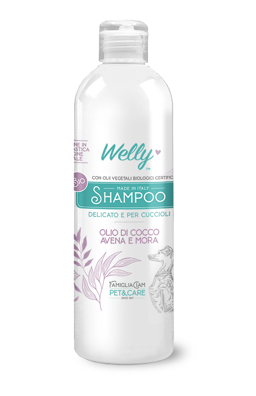 Welly Shampoo Olio Di Cocco Avena & Mora Per Cani Cuccioli 250ml-1