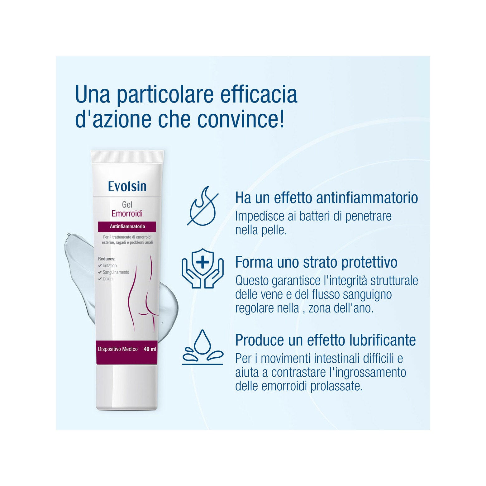 Evolsin Gel Per Emorroidi 40ml-4