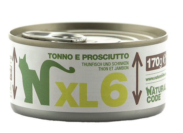 Natural Code XL6 Per Gatti Adulti Tonno E Prosciutto 170g-2