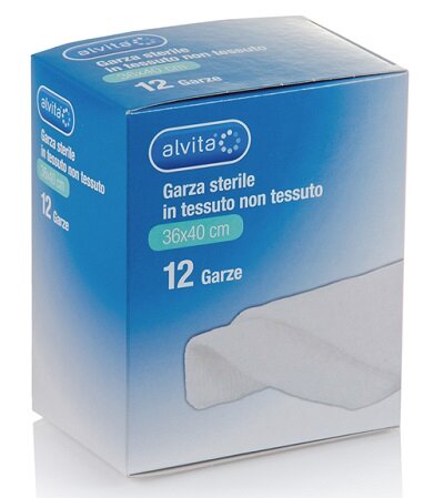 Alvita Garza Sterile 36x40cm 12 Pezzi-2