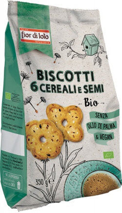 Fior Di Loto Biscotti 6 Cereali e Semi 350g-2