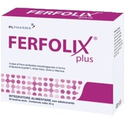 Ferfolix Plus a base di ferro 20 bustine-2