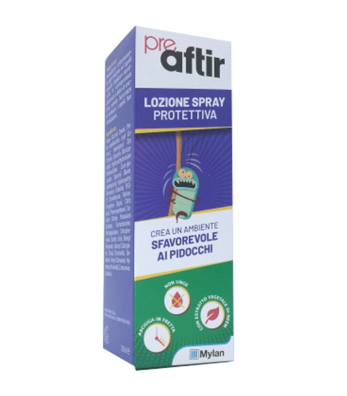 PreAftir lozione spray per prevenire i pidocchi 100ml-1