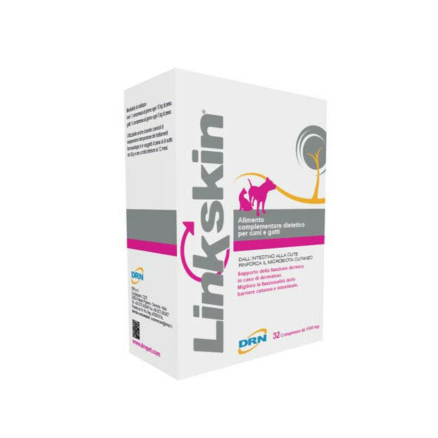 Linkskin utile in caso di dermatosi per cani e gatti 32 compresse-2