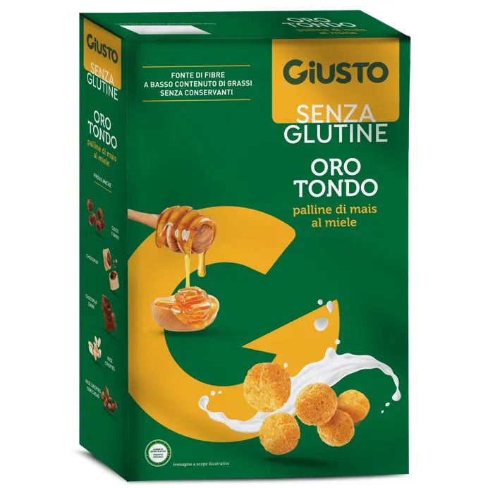 Giusto Senza Glutine Oro Tondo Palline Di Mais Al Miele 250g-1