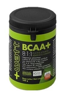 +Watt BCAA+ 8:1:1 Polvere Gusto Arancia 100g-2