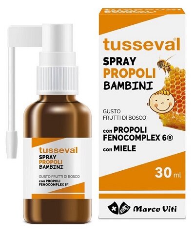 Tusseval Spray Gola Propoli per Bambini gusto Frutti di Bosco 30ml-2