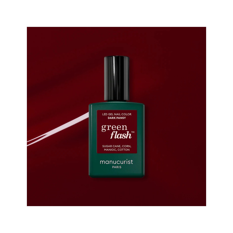 Manucurist Green Flash Smalto Semipermanente Dark Pansy 15ml-1