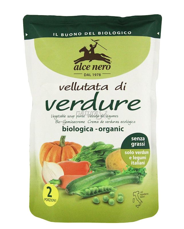 Alce Nero vellutata di verdure biologica  2 porzioni da 500gr-1