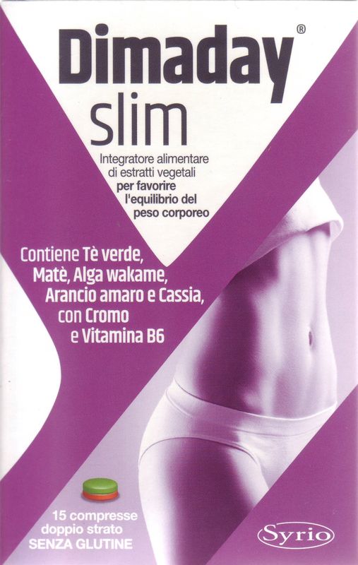 Dimaday slim integratore alimentare da 15 compresse doppio strato-1