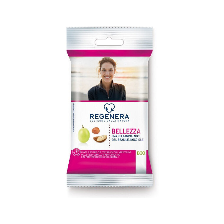 Regenera Bellezza Uva sultanina Noci del Brasile Nocciole Bio snack 30g-2